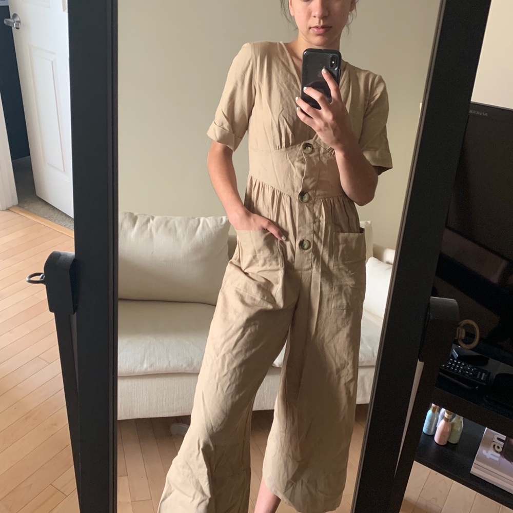 ASOS Design Cotton Tea Jumpsuit